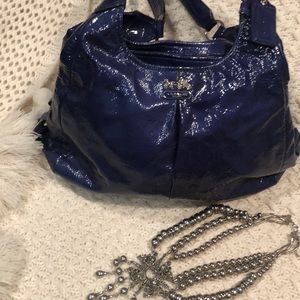 Gorgeous navy coach purse